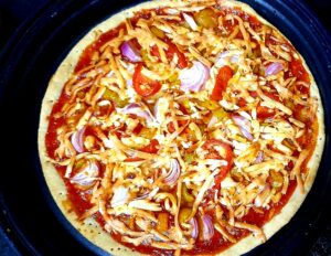 Pizza, pizza recipe, homemade pizza, without yeast pizza, whole wheat flour pizza